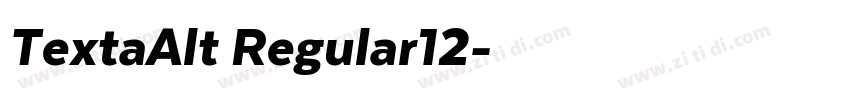 TextaAlt Regular12字体转换